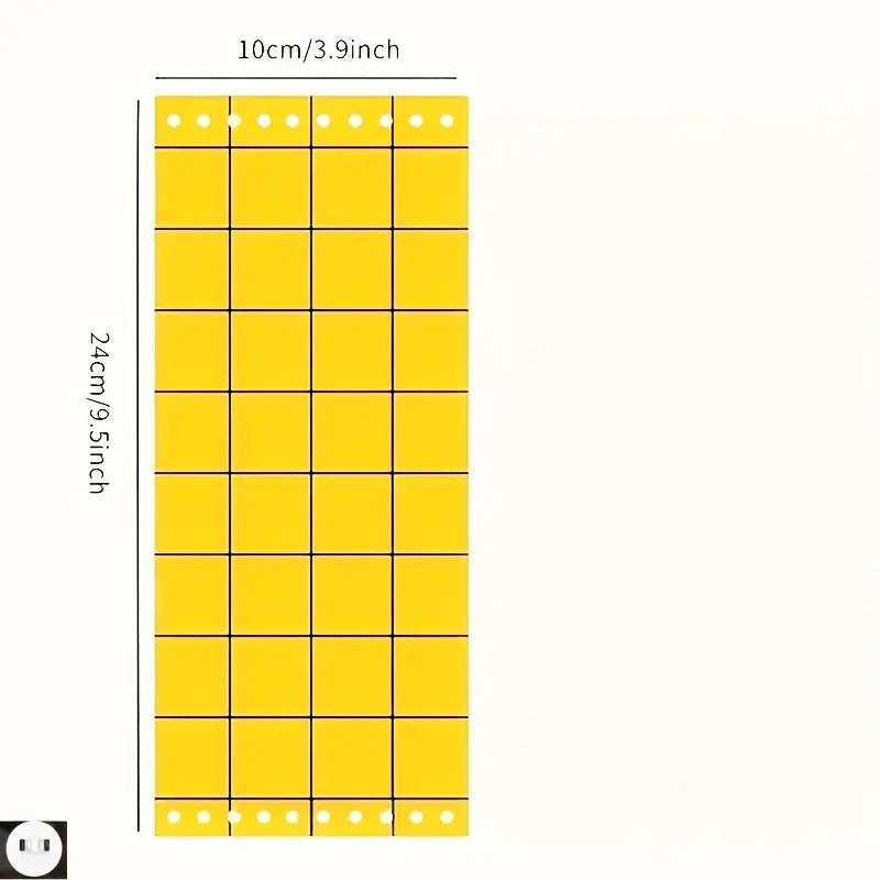 Yellow Sticky Trap 10x24cm - 15 Pack - Grid Pattern